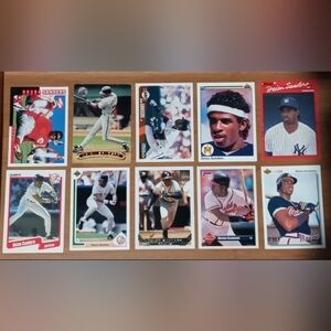 Deion Sanders Baseball Card Lot